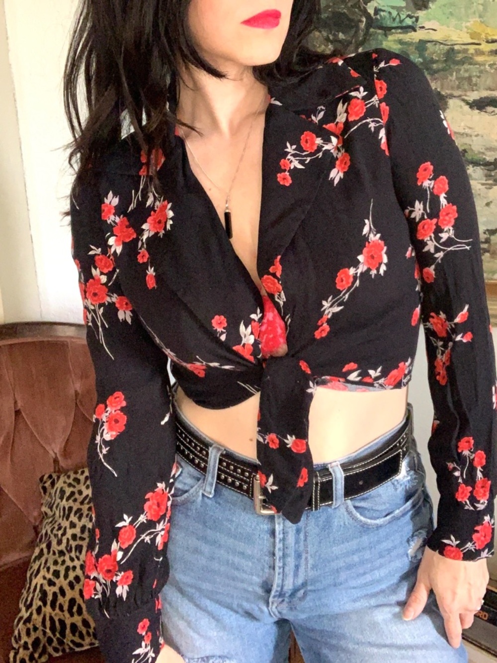 Reformation Dottie Crop Top